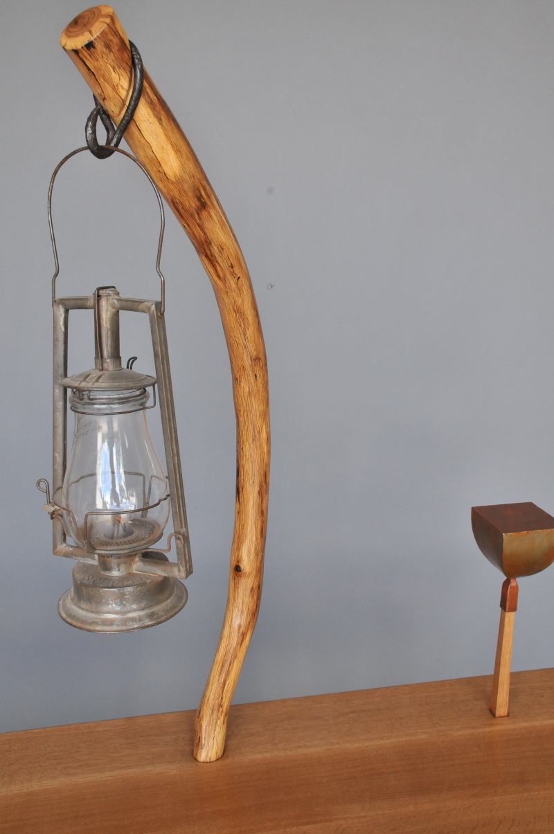 "Pierced" Sideboard Antique Lamp